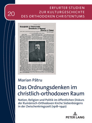cover image of Das Ordnungsdenken im christlich-orthodoxen Raum